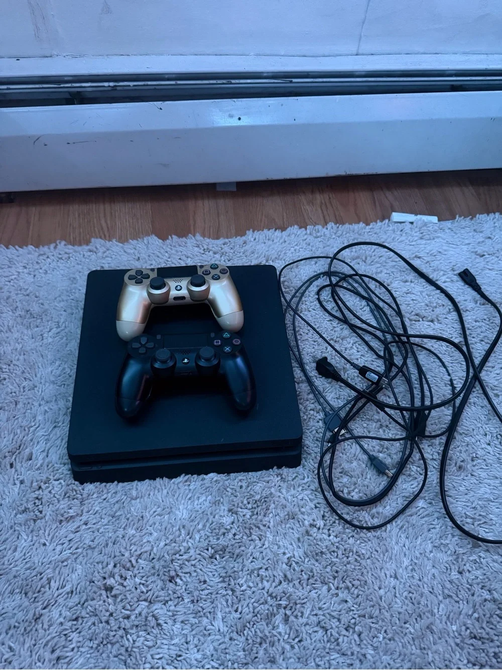 Sony PlayStation PS4 Slim 1TB, With 2 Controllers And Cables
